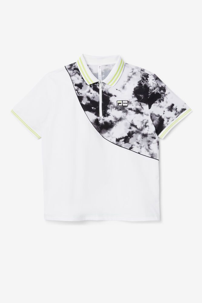 Polo Fila Barbati Albi Msgm X Printed QRFY-46157